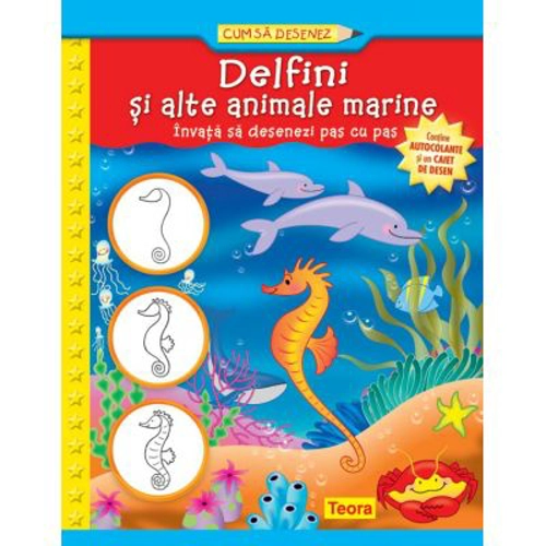 Delfini si alte animale marine. Cum sa desenez