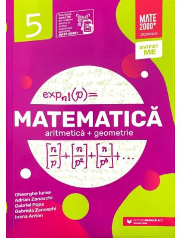 Matematica. Aritmetica, geometrie. Clasa a 5-a. 2024-2025 Standard