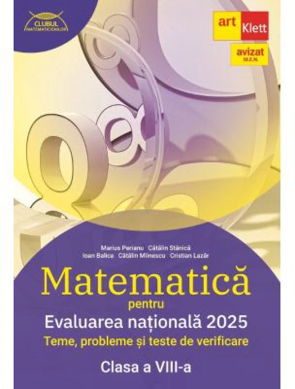 Evaluarea nationala 2024 Matematica. Clasa 8 Clubul matematicienilor