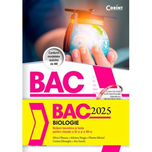 Bacalaureat 2024 Biologie. Notiuni teoretice si teste pentru clasele 11-12, editia 2