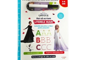 Disney. Regatul de gheata II. Scrie si sterge. Hai sa scriem literele mari
