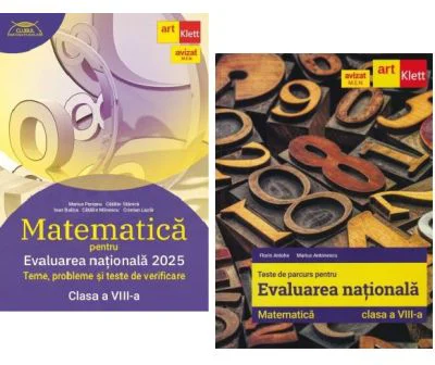 Pachet Evaluarea Nationala 2025 Clasa 8 Matematica. Teste. Clubul matematicienilor - Marius Perianu, Florin Antohe