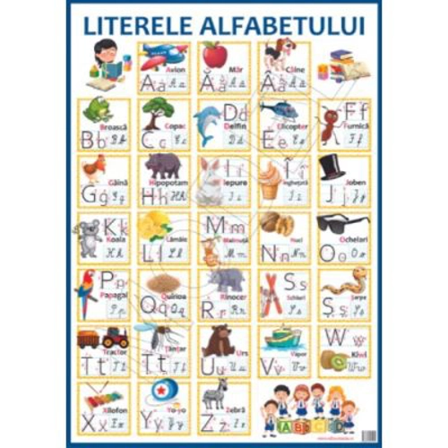 Plansa A2 Literele alfabetului