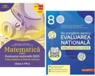 Pachet Evaluarea Nationala 2025 Matematica si Limba si literatura romana - Marius Perianu si Cristina Cergan