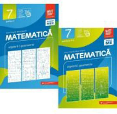 Pachet Consolidare 2024-2025 clasa a 7-a. Matematica. Aritmetica algebra geometrie, partea 1 si 2 - Anton Negrila