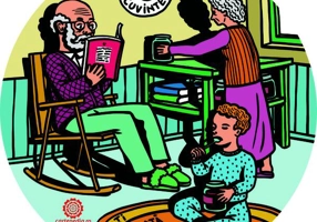 Coaster- Bunici, dulceață, cărți - Hardcover - ***