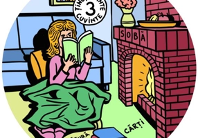 Coaster- Pătură, sobă, cărți - Hardcover - ***