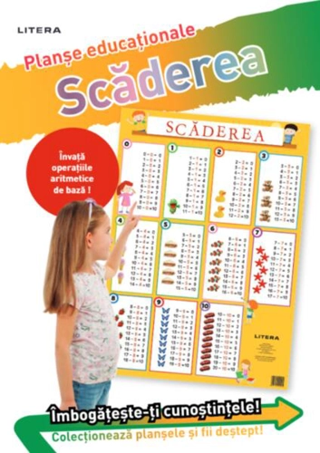 Scăderea 0/10. Planșe educaționale - Paperback - *** - Litera