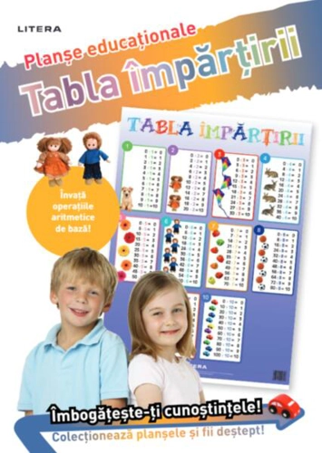 Tabla împărțirii. Planșe educaționale - Paperback - *** - Litera