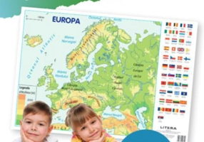 Harta Europei. Planșe educaționale - Paperback - *** - Litera