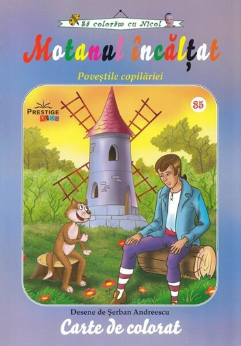 Motanul încălțat. Carte de colorat - Paperback - Şerban Andreescu - Prestige