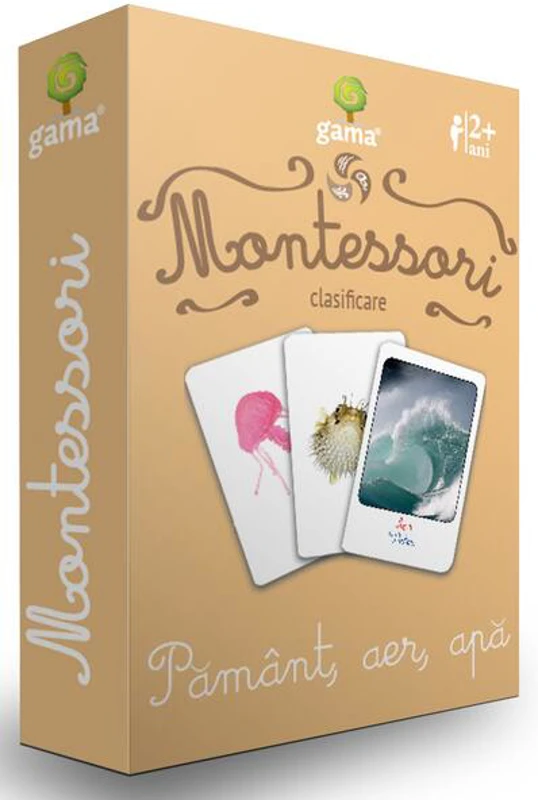 Pământ, aer, apă. Cărţi de joc Montessori - Board book - *** - Gama