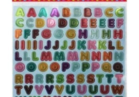 Abțibild DACO Lipește și zâmbește, litere și cifre - AB038 - ***