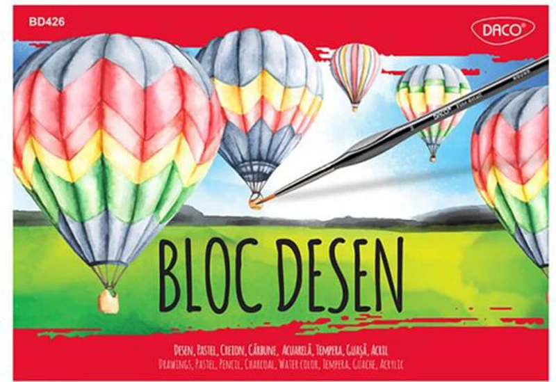 Bloc Desen Daco A4 250g, 15 File - BD426 - ***