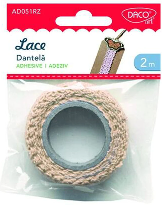 Acesorii de craft: Dantelă roz autoadezivă DACO - AD051RZ - ***
