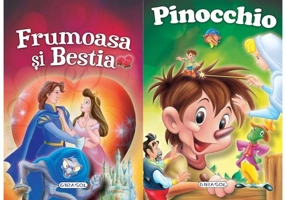 2 Povești: Frumoasa și Bestia și Pinocchio - Hardcover - *** - Girasol