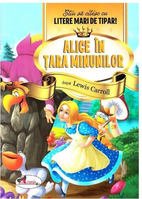 Alice în Țara Minunilor - Știu să citesc cu litere mari de tipar - Paperback brosat - Lewis Carroll - Aramis