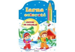 Iarna colorată, 3-5 ani. Jocuri de colorat - Paperback brosat - *** - Erc Press
