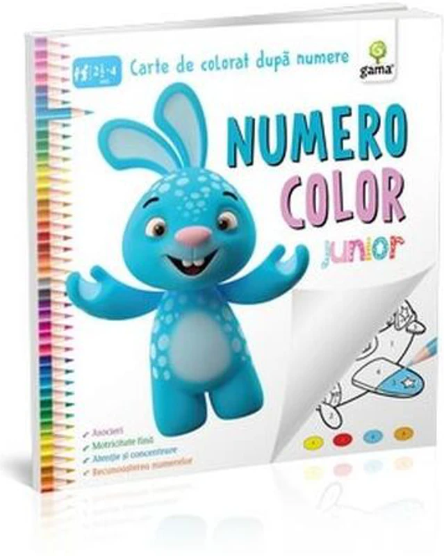 NumeroColor Junior. Carte de colorat după numere - Paperback brosat - *** - Gama