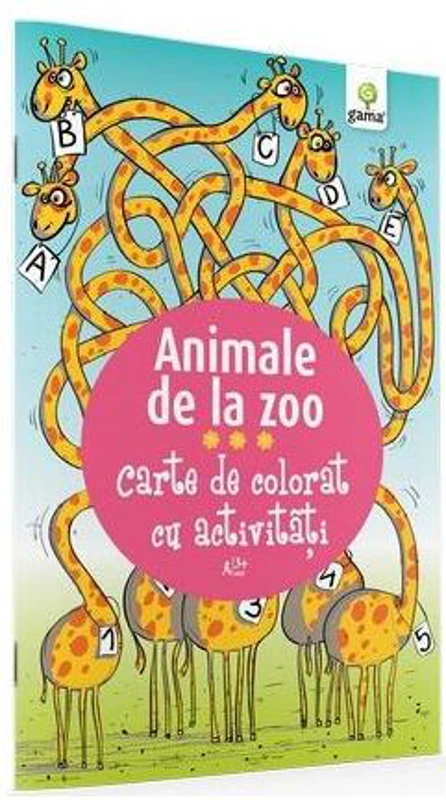 Carte de colorat cu activități. Animale de la Zoo (3-5 ani) - Paperback - *** - Gama