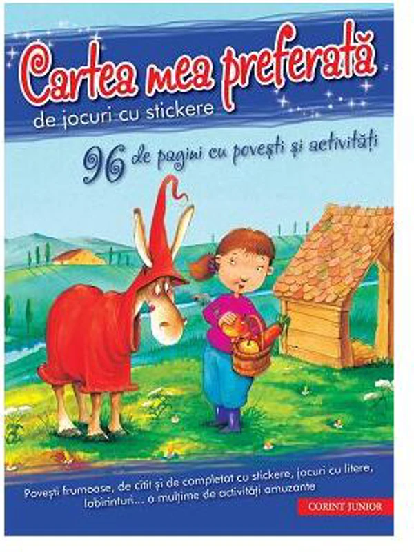 Cartea mea preferată de jocuri cu stickere (96 de pagini cu povești și activități) - Paperback brosat - François Ruyer - Corint Junior