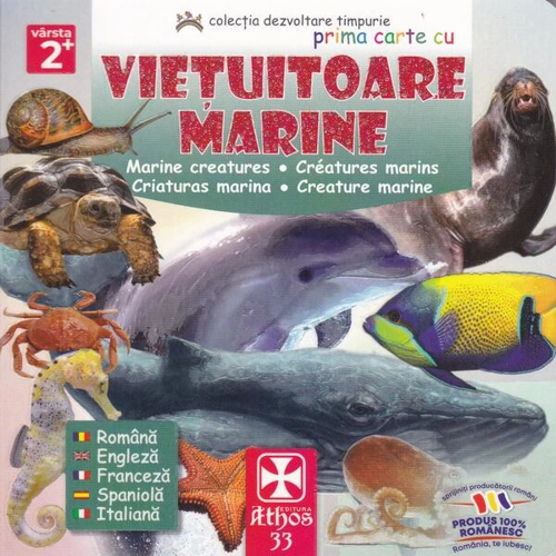 Prima carte cu Viețuitoare Marine - Hardcover - *** - Athos 33