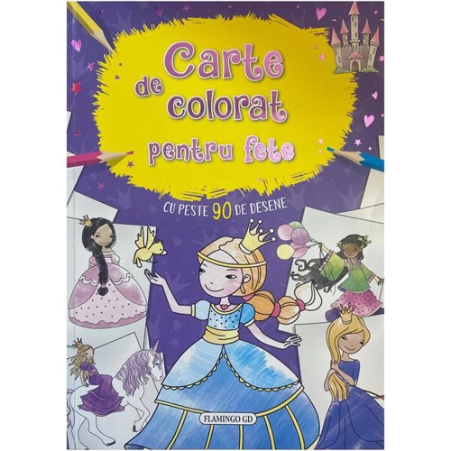 Carte de colorat pentru fete - Paperback brosat - *** - Flamingo