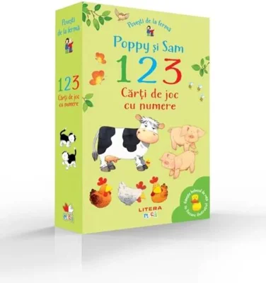Povești de la fermă. Poppy și Sam. 1, 2, 3. Cărți de joc cu numere - Hardcover - Stephen Cartwright, Simon Taylor-Kilety - Litera mică