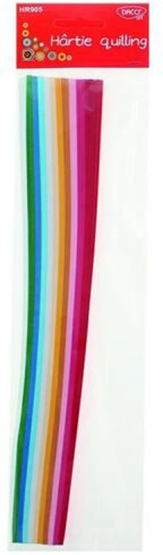 Hârtie pentru quilling DACO, 30x1cm, 300/set  - HR905 - ***