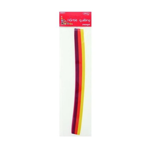 Hârtie pentru quilling set papagal DACO, 30x0,5cm, 200/set  - HR911 - ***