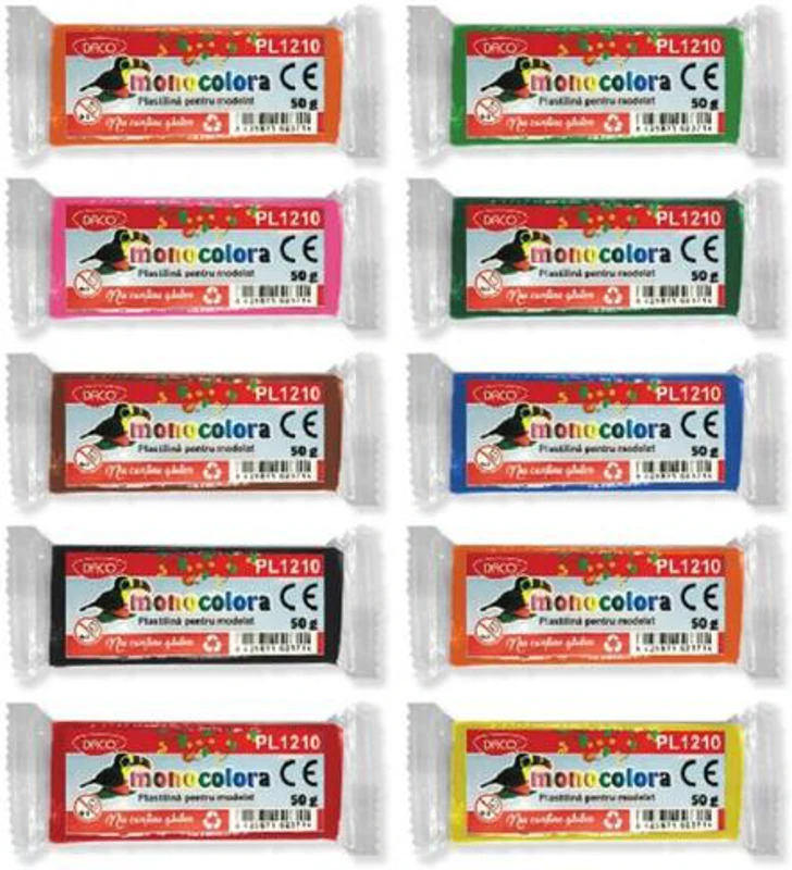 Plastilină DACO Monocolora 50g - PL1210 - ***
