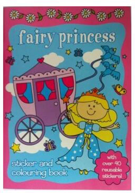Carte de colorat cu stickere Fairy Princess - Paperback brosat - *** - Mediadocs Publishing