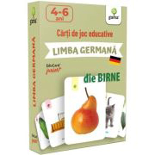 Limba Germana. EduCard Junior plus. Carti de joc educative