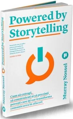 Powered by Storytelling. Cum să extragi, să construiești și să prezinți povești care îți vor transforma comunicarea în afaceri - Paperback brosat - Murray Nossel - Publica