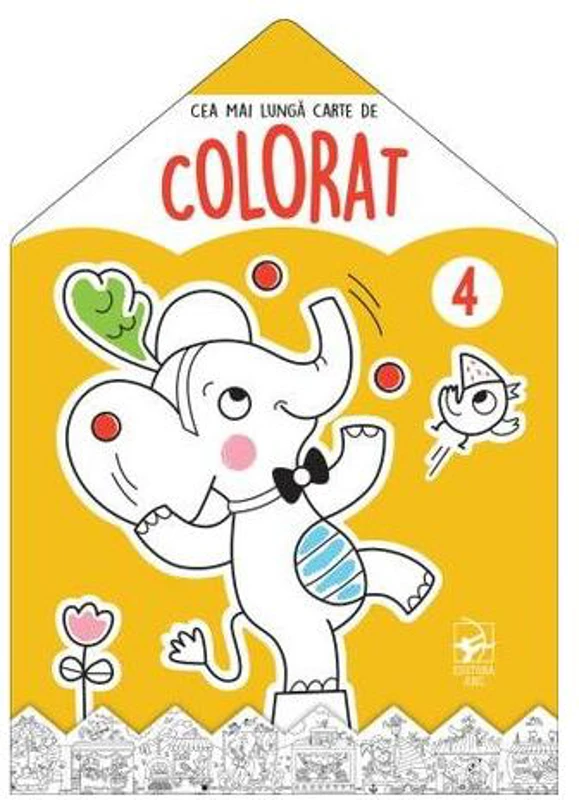 Elefantul. Cea mai lungă carte de colorat - Paperback brosat - *** - Editura ARC