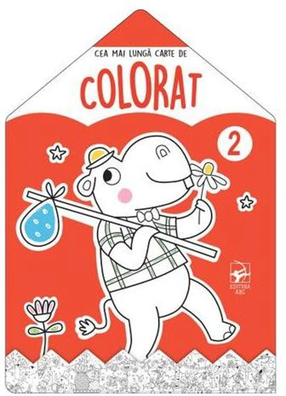 Hipopotamul. Cea mai lungă carte de colorat - Paperback brosat - *** - Editura ARC