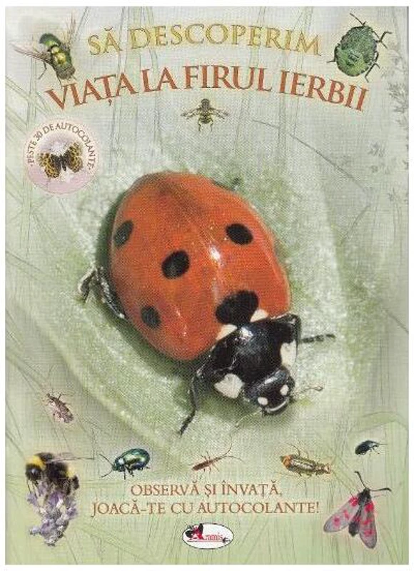Să descoperim viața la firul ierbii. Observă și învață, joacă-te cu autocolante! - Paperback - *** - Aramis