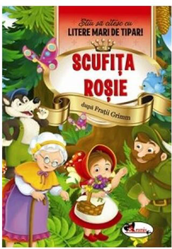 Scufița Roșie. Știu să citesc cu litere mari de tipar! - Paperback - *** - Aramis