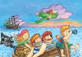 Povești cu pirați. Carte cu pictograme. Citesc cu ajutor (Nivelul 1) - Paperback brosat - *** - Litera mică