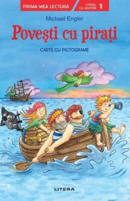 Povești cu pirați. Carte cu pictograme. Citesc cu ajutor (Nivelul 1) - Paperback brosat - *** - Litera mică