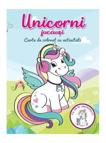 Unicorni jucăuși. Carte de colorat cu activități - Paperback - *** - Flamingo