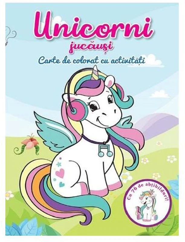 Unicorni jucăuși. Carte de colorat cu activități - Paperback - *** - Flamingo