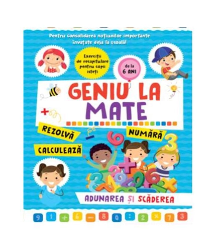 Geniu la mate – rezolvă, calculează, numără, adunarea și scăderea (Vol. 2) - Hardcover - Alias Publishing