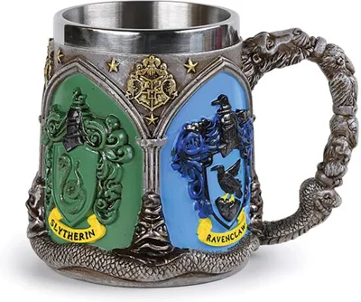 Harry Potter-Cană metalică Hogwarts Houses 350ml