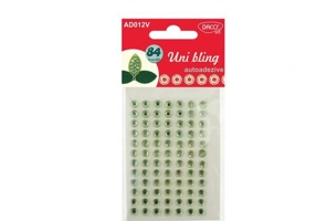 Acesorii de craft: Autoadezive Uni Bling DACO, 84 bucăți, diamant verde - AD012V - ***