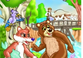 Ursul păcălit de vulpe. Carte de colorat - Paperback - Eurobookids