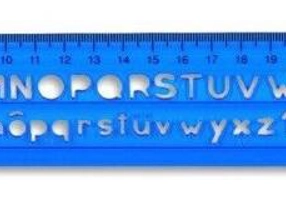 Șablon 25 cm, litere și cifre Rio - ***