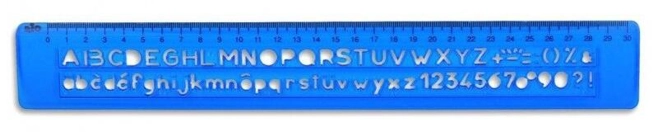 Șablon 25 cm, litere și cifre Rio - ***