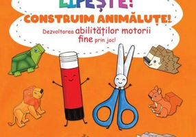 Taie și lipește. Construim animăluțe - Paperback - Roland
