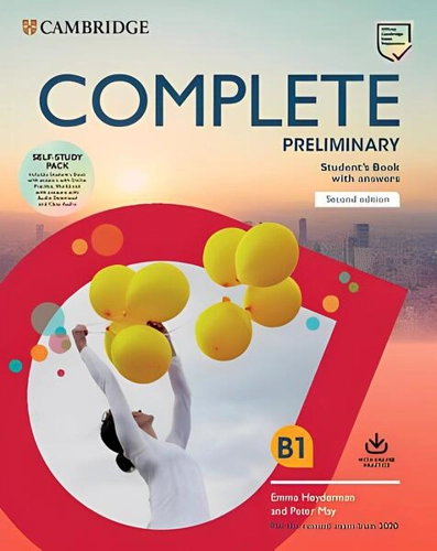 Complete Preliminary, Self Study Pack (SB w Answers w Online Practice and WB w Answers w Audio Download and Class Audio) - Paperback brosat - Cambridge